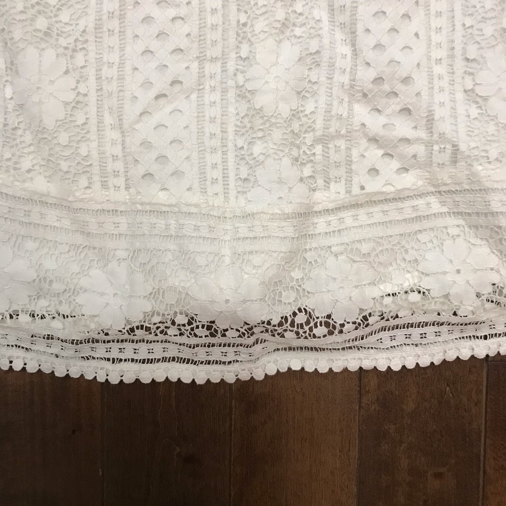 NWOT Cupcakes and Cashmere Lace Dress-White-Size M - Picture 5 of 7